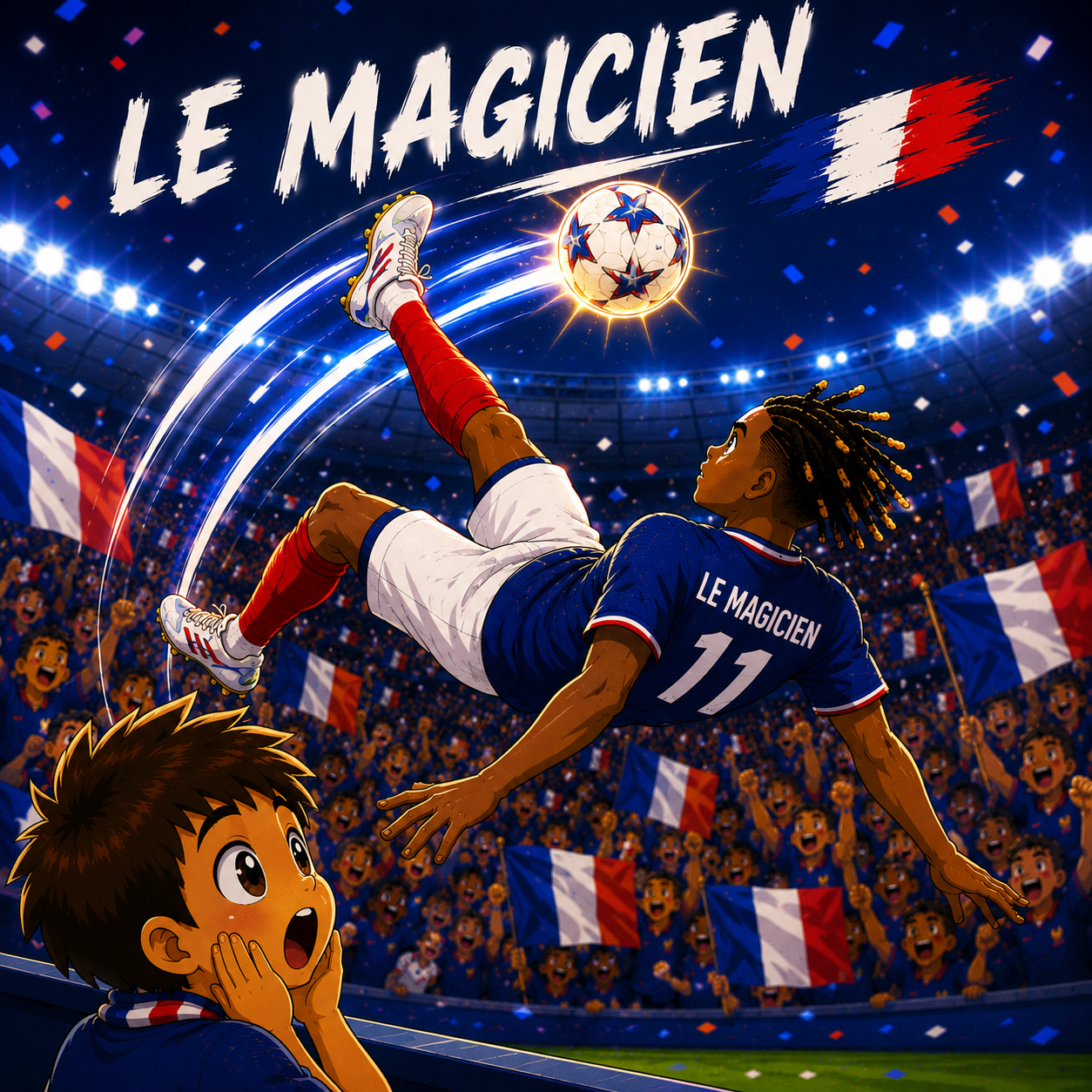 Olise le magicien pendant France Suède 2026