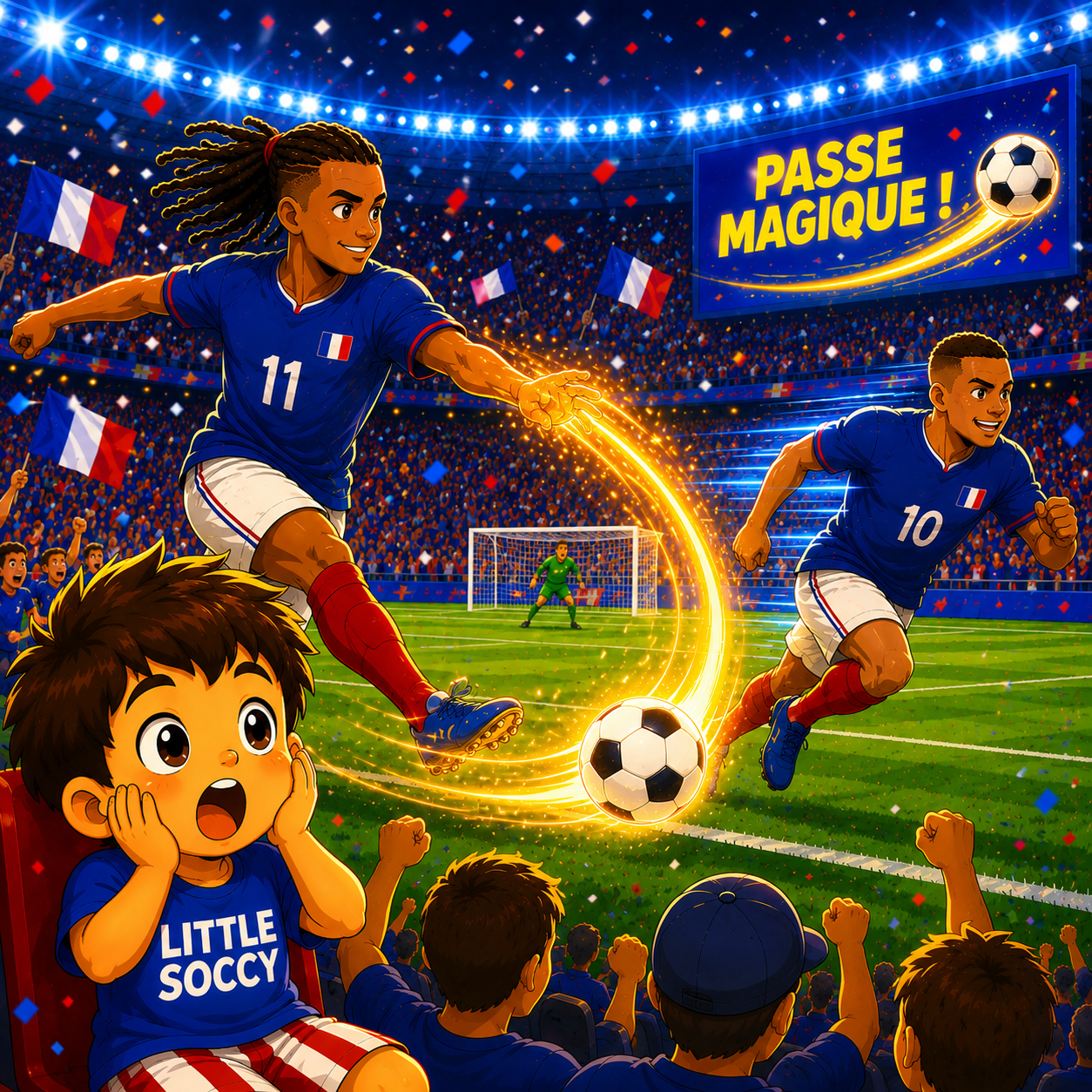 Passe magique d’Olise pendant France Suède 2026